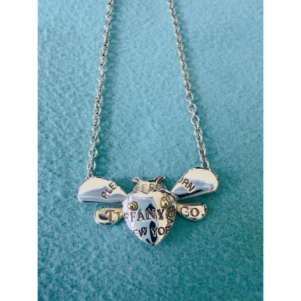 Return to Tiffany & Co. 925 Silver 18K Gold Love Bug Bee 6.3”or 7" Bracelet